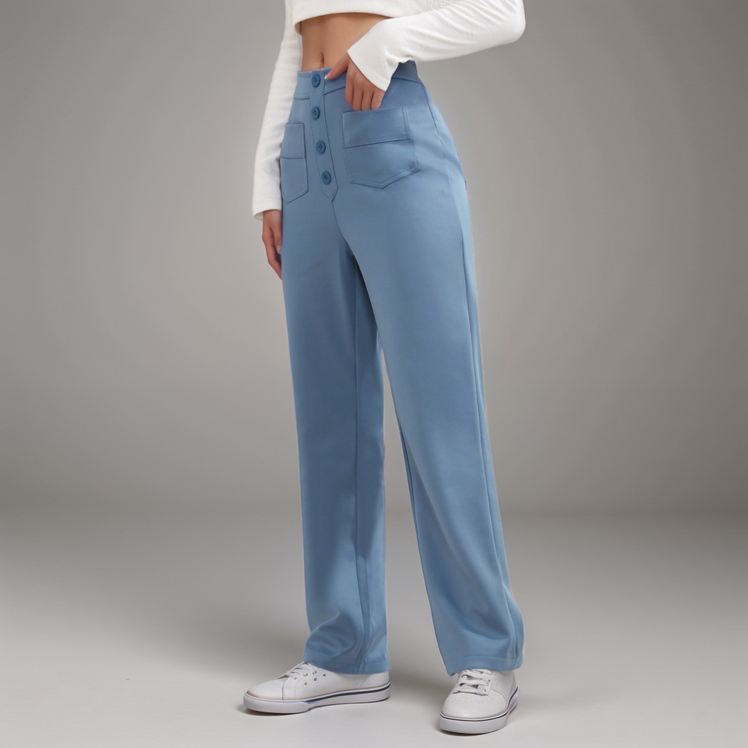 Ava - High-waist Stretch Trousers