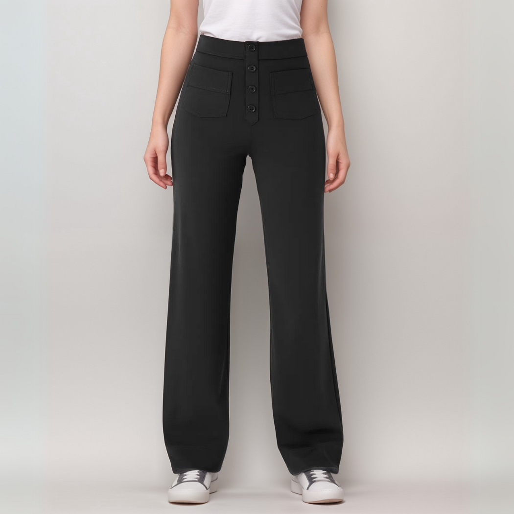 Ava - High-waist Stretch Trousers