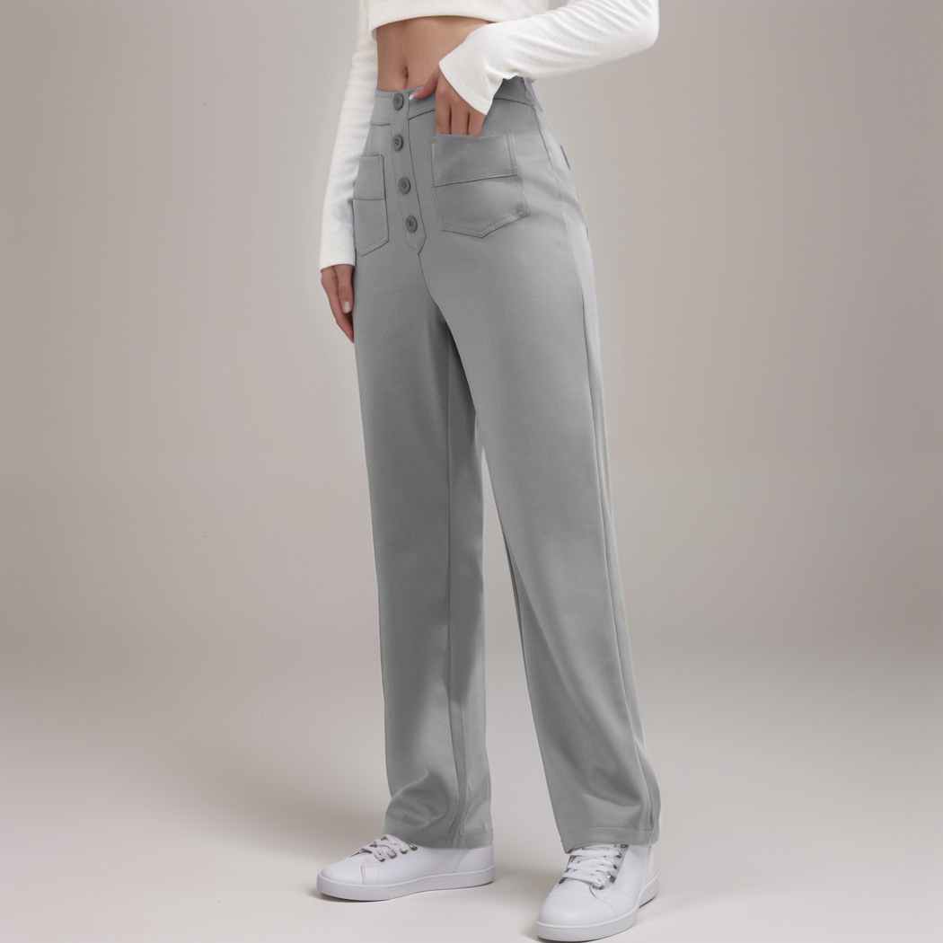 Ava - High-waist Stretch Trousers