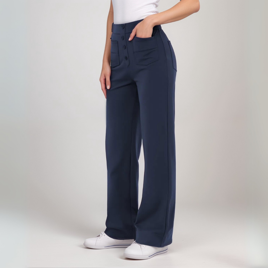 Ava - High-waist Stretch Trousers
