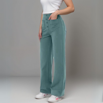 Ava - High-waist Stretch Trousers