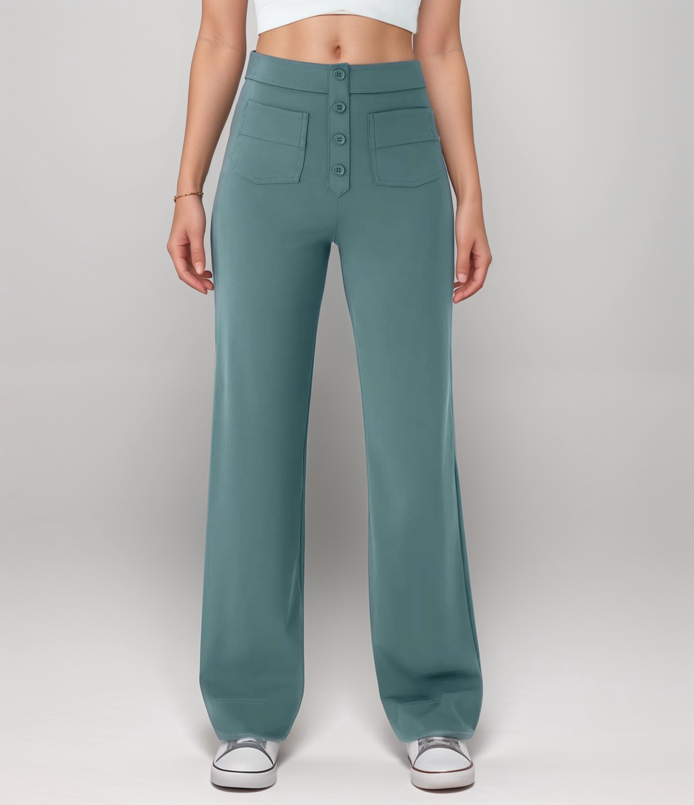 Ava - High-waist Stretch Trousers