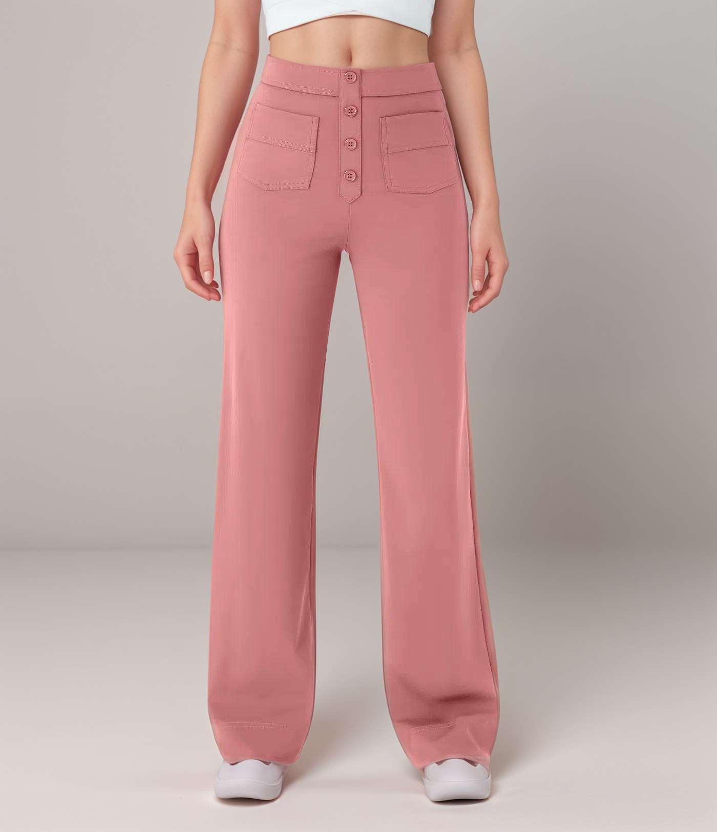Ava - High-waist Stretch Trousers