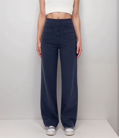 Ava - High-waist Stretch Trousers