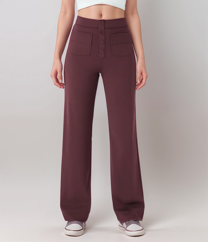 Ava - High-waist Stretch Trousers