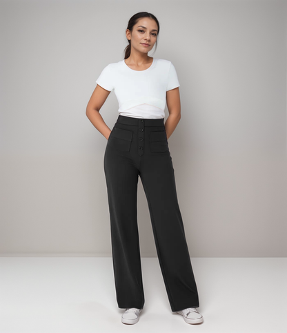 Ava - High-waist Stretch Trousers